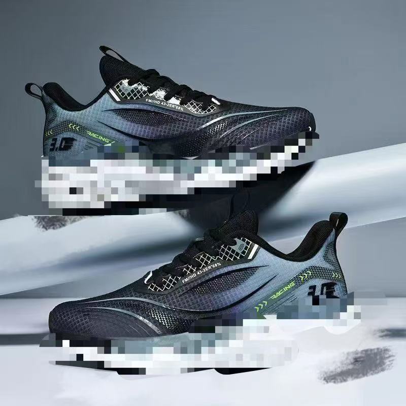 Wholesale of Feizhi mesh sports Shoes for men, 2025 new style Korean version student running shoes, soft sole, breathable and trendy men's shoes Specification drawing