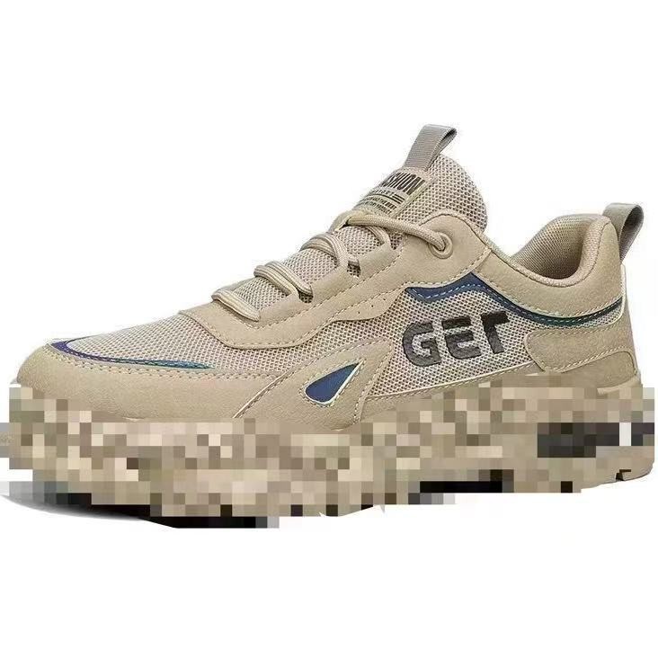Summer breathable thin mesh shoes for men's work, durable work clothes for construction sites, Martin labor protection men's trendy shoes Item Picture