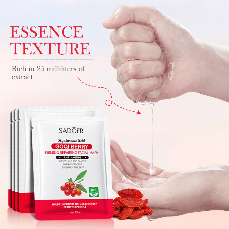 SADOER Goji Berry Anti-Wrinkle, Firming and Repairing Mask, Firming, Moisturizing, Lifting and Hydrating Mask, cross-border export Item Picture