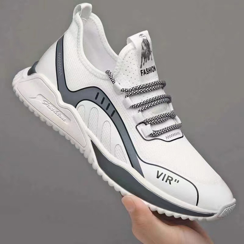 Wholesale men's shoes from the manufacturer: 2021 new style popular men's woven sports shoes, soft-soled comfortable running shoes, popular men's shoes Specification drawing