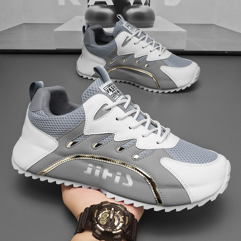 New men's shoes for summer 2025: Breathable mesh shoes, men's trendy and versatile soft-soled sports shoes, casual dad trendy shoes details Picture