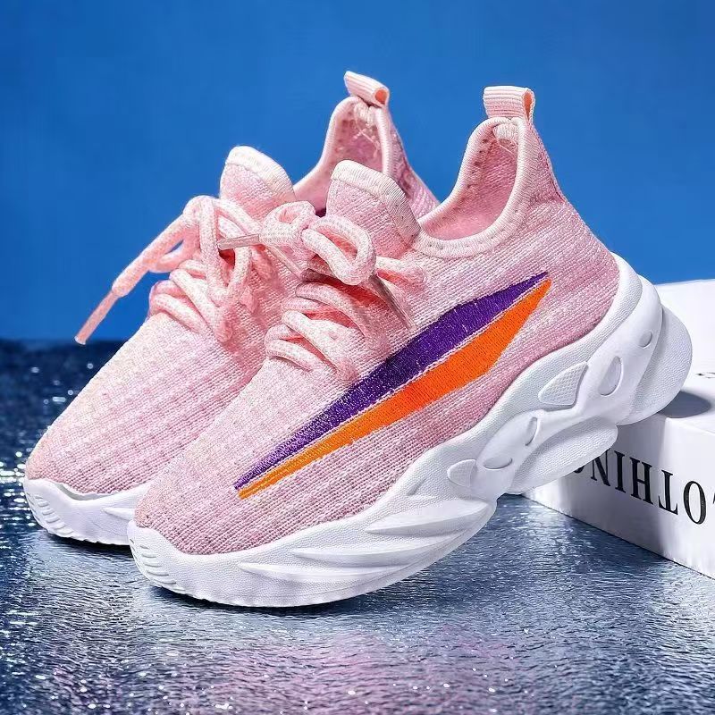 Men's spring and summer children's shoes, single shoes for boys and girls, soft soles for boys and girls, small, medium and large children's mesh breathable shoes Specification drawing