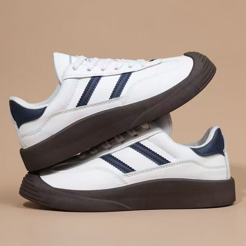 Design niche retro De Xun shoes for women, Spring 2025 new style white sneakers, casual board shoes, ins trend, wholesale for foreign trade Application Scenario