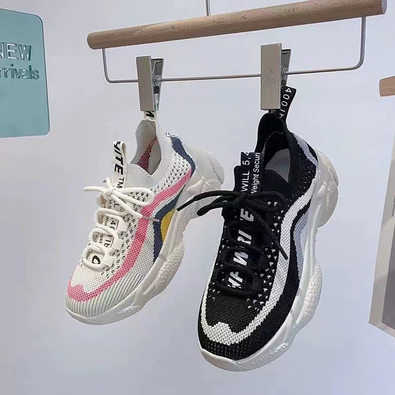 Women's shoes 2024 New breathable dad shoes, summer Feizi women's sports shoes, trendy women's shoes wholesale, student shoes details Picture