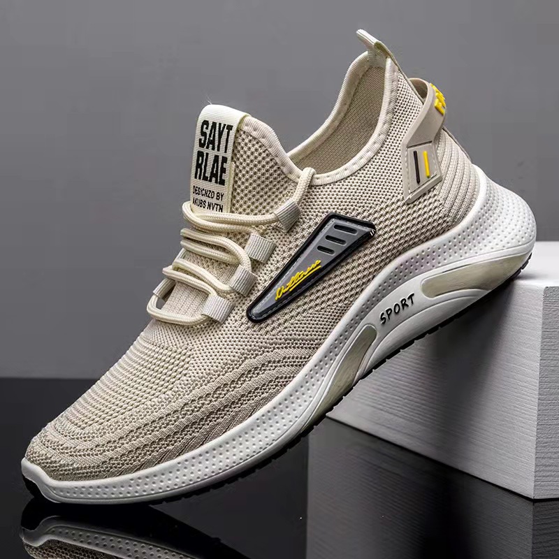 Men's shoes wholesale 2022 Spring/Summer: Comfortable, breathable, Feizhi men's shoes, fashionable and durable running shoes, casual sports shoes for men full figure