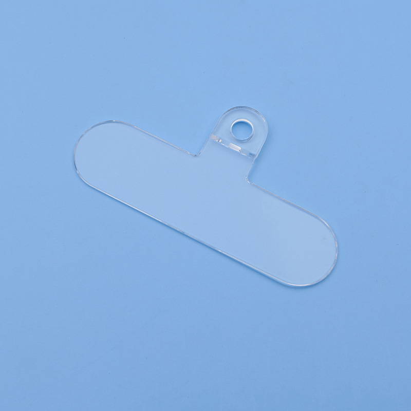 New type of mobile phone lanyard clip, trapezoidal TPU one-piece formed gasket, universal back patch, fixed anti-loss connection patch Item Picture