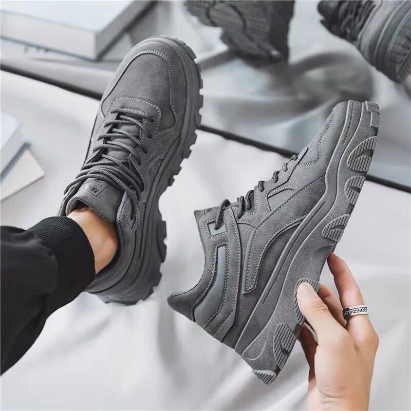 New men's shoes for spring: Breathable, work safety shoes for construction sites, trendy, versatile, anti-slip, durable, sporty and casual dad shoes details Picture