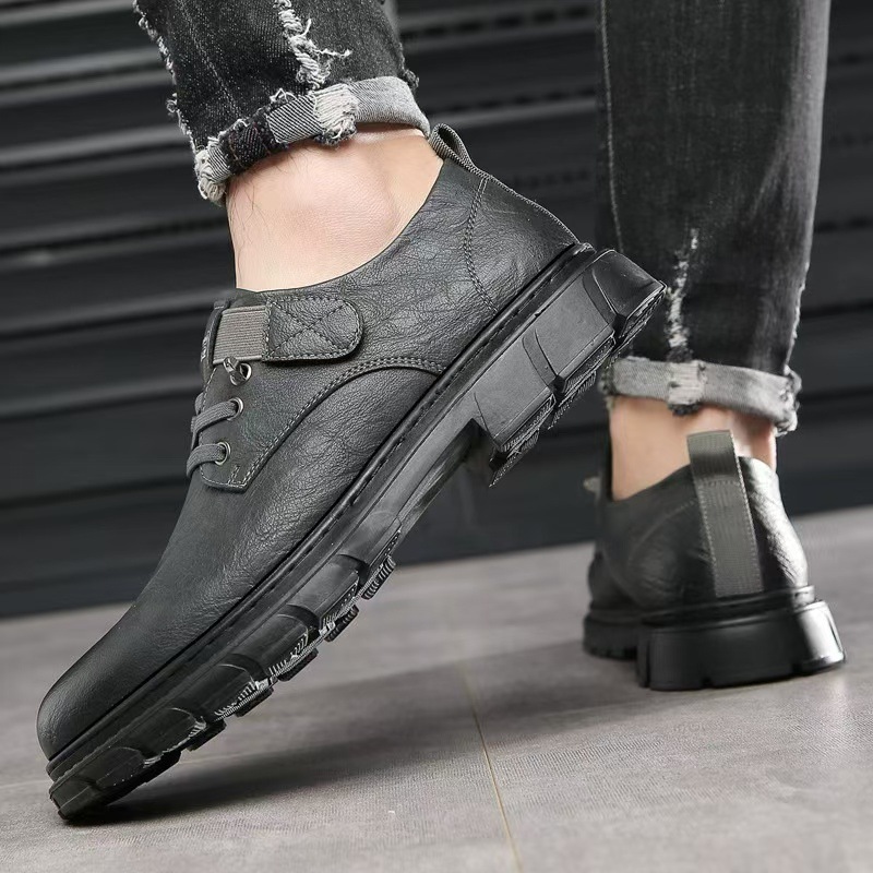 Spring new men's business leather shoes, casual shoes, British-style workwear shoes, men's shoes for export wholesale Specification drawing