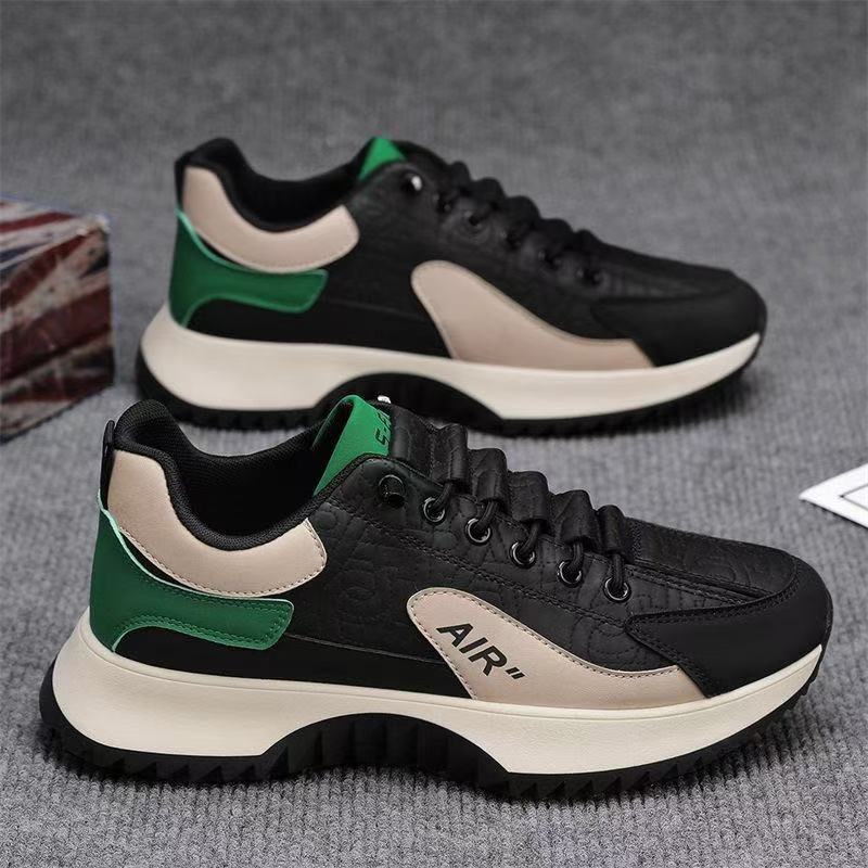 Men's shoes 2025 new style trendy and versatile leather casual board shoes, men's one-step dad shoes, sports men's shoes for export Application Scenario
