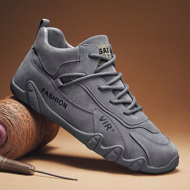 Spring new men's breathable board shoes, men's construction site work shoes, sports and casual board shoes, wholesale for export full figure