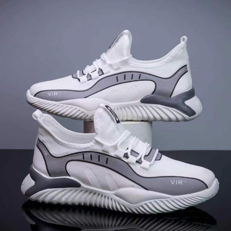 2025 Trendy men's shoes, early spring new style popular shoes, running, flying, weaving, breathable sports shoes, comfortable men's casual shoes, cross-border Specification drawing