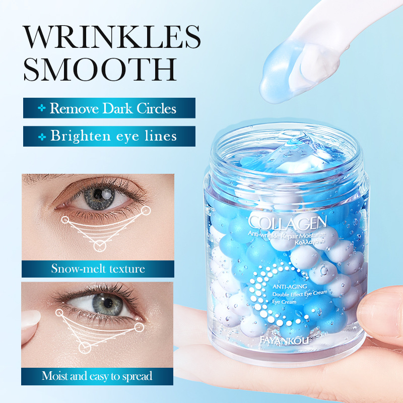 FAYANKOU Collagen Anti-Wrinkle, Repairing and Moisturizing Dual-Effect Eye Cream Cross-border export wholesale Application Scenario