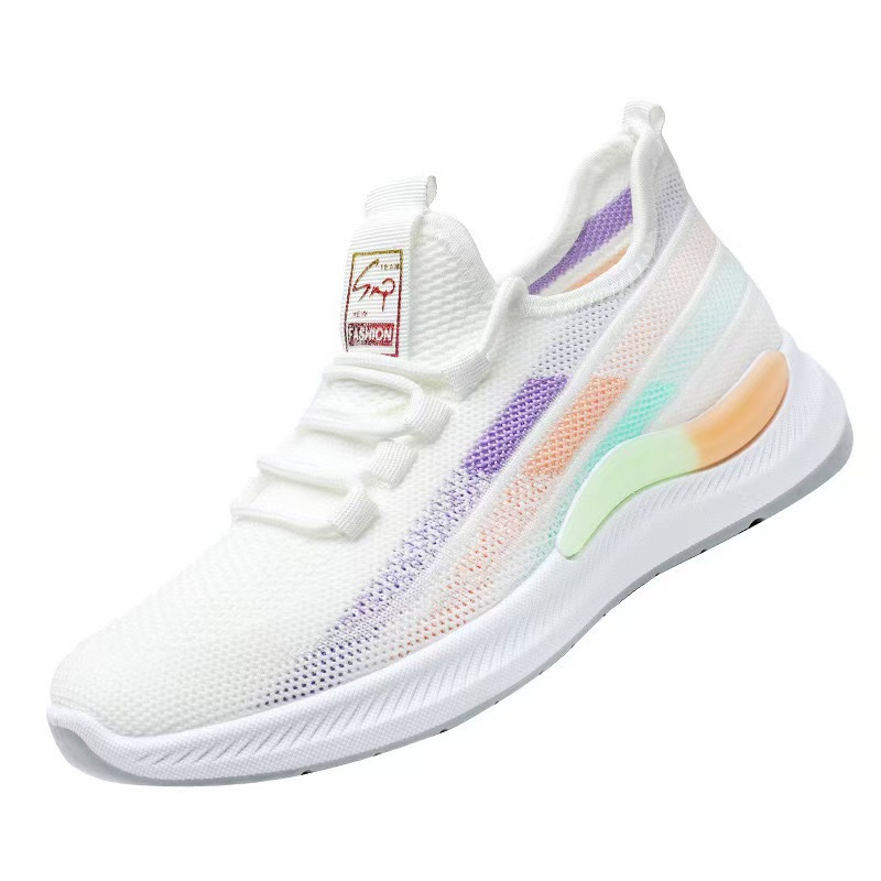 The 2025 summer new low-top women's woven mesh casual, breathable, lightweight and sporty women's shoes are a bestseller in foreign trade Item Picture