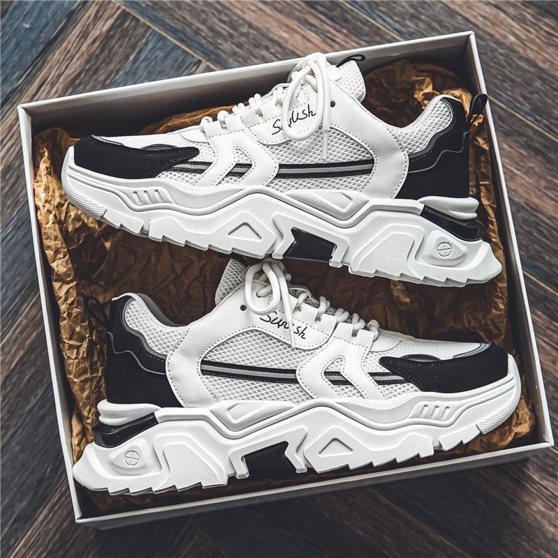 New breathable mesh shoes for men in summer, trendy and versatile insole height-increasing sports shoes, casual dad shoes for men Application Scenario
