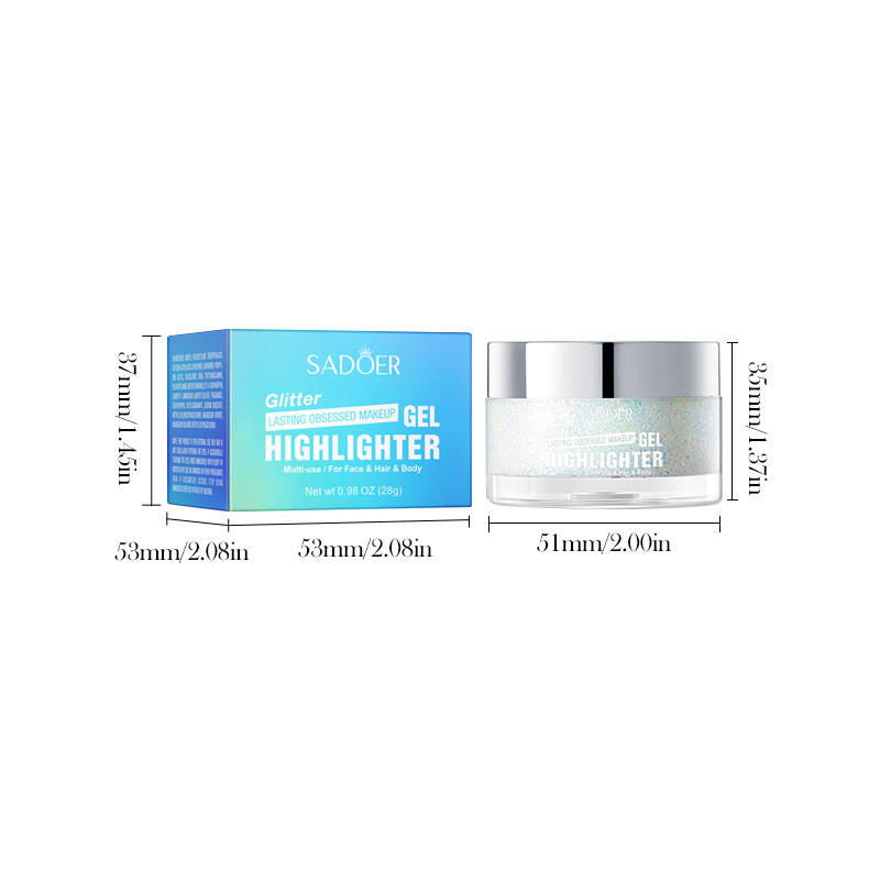All-english SADOER Radiant High-Gloss Gel for Facial high-gloss Makeup Gel cross-border export wholesale Item Picture