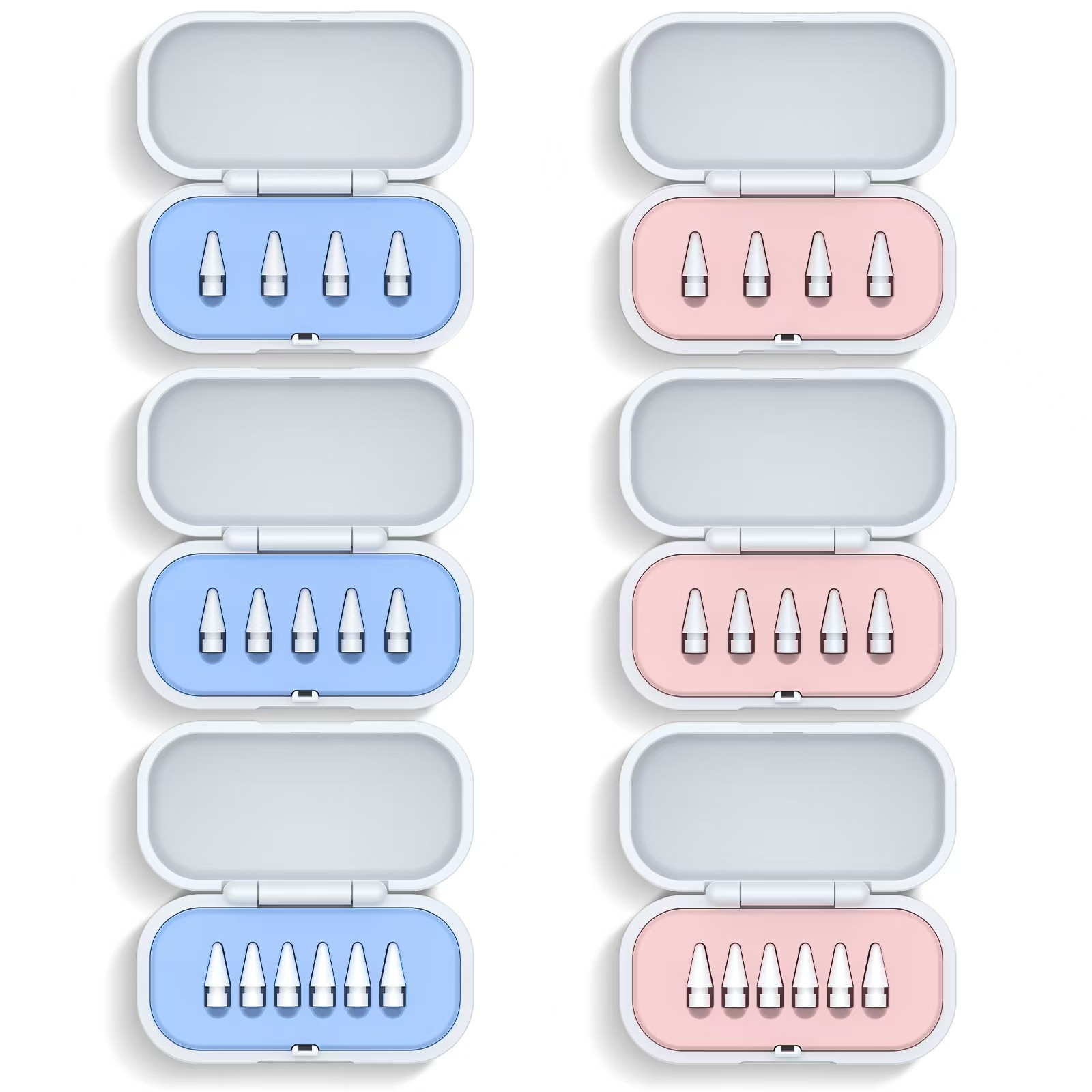 The Pencil tip is suitable for the original Apple 1/2 generation Pro pen. It is a wear-resistant and silent replacement pen tip hybrid tip set Item Picture