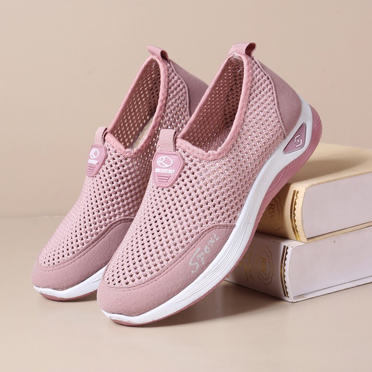 New cross-border Feizhi women's sports shoes with breathable and comfortable mesh, trendy and versatile mom shoes, women's wholesale Specification drawing