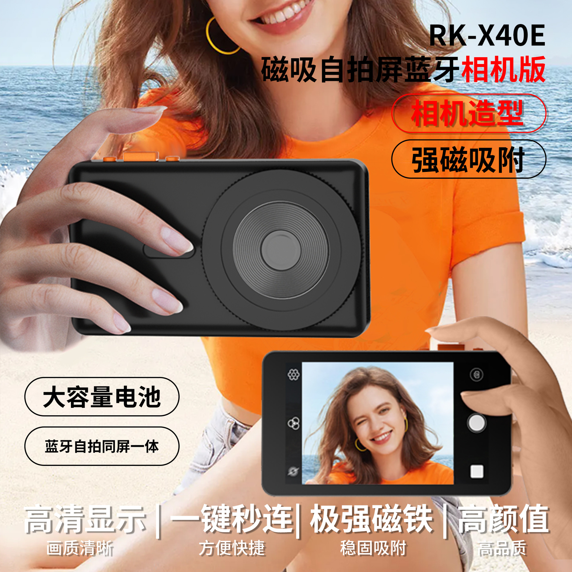 Selfie screen projection device, mobile phone screen projection device, live-streaming device for hosts and Internet celebrities, rear camera, selfie device, mobile phone screen mirroring device Specification drawing