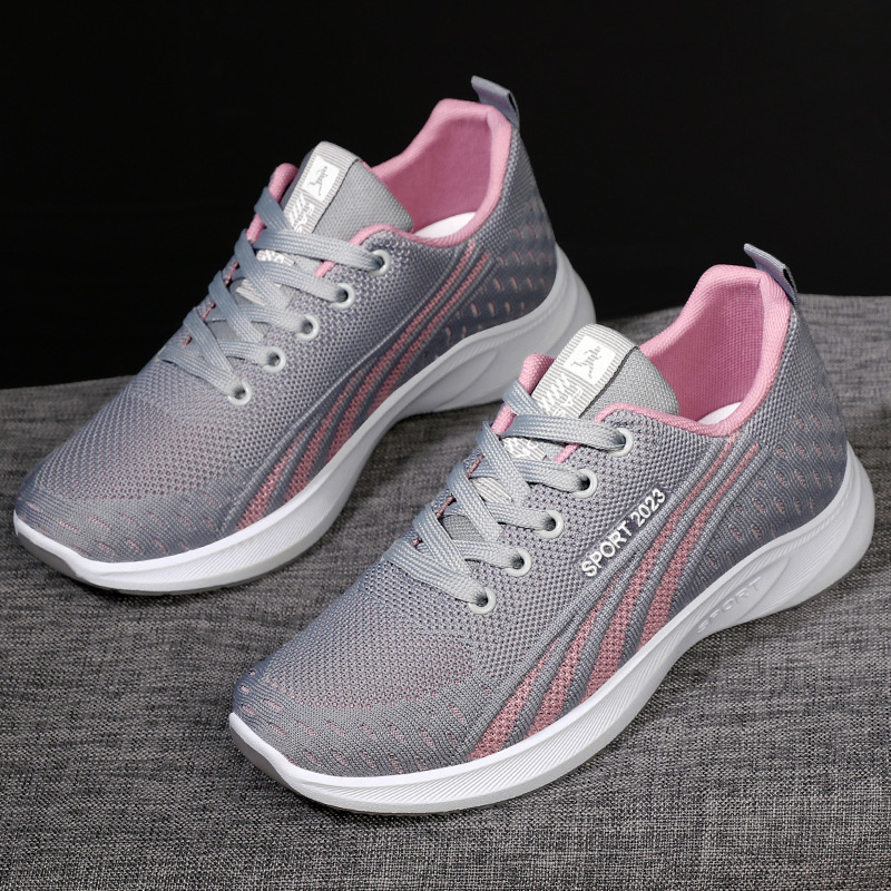 Autumn new women's shoes, casual shoes, versatile shoes, foreign trade, comfortable soft-soled running shoes, manufacturer, consignment for women's sports shoes full figure