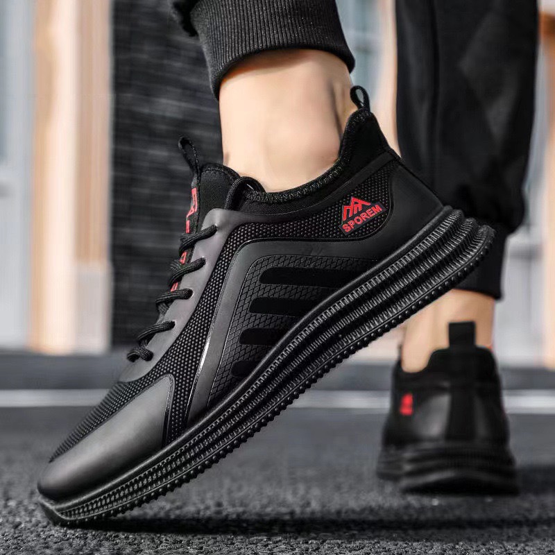 Men's 2024 Spring New Men's white sneakers, trendy Forrest Gump shoes, lightweight and breathable running shoes for men wholesale Specification drawing