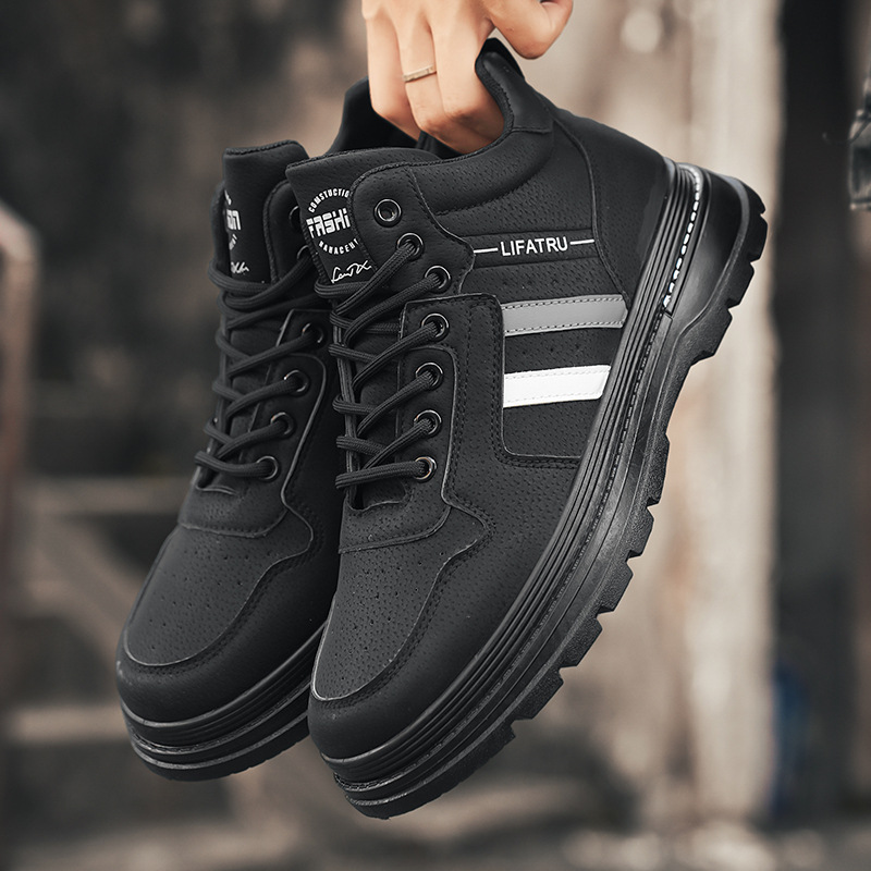 New men's shoes for autumn: High-efficiency workwear shoes for men, trendy and versatile, anti-slip sports casual shoes, board shoes, and work safety shoes for men details Picture