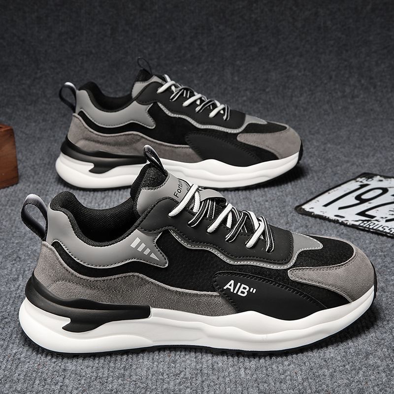 Summer men's shoes 2024 new breathable leather shoes, men's sports shoes, trendy and versatile thick-soled casual dad shoes Application Scenario
