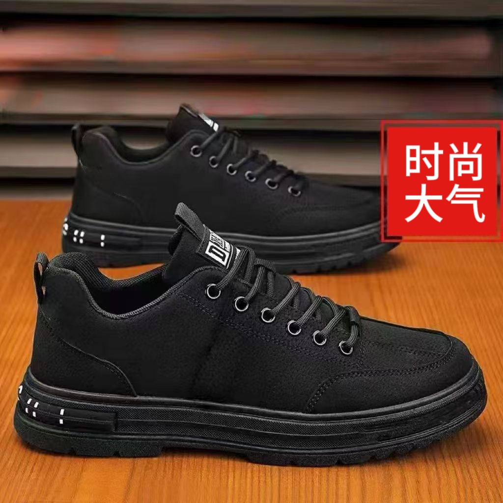 Men's work shoes 2025 new style work safety shoes Martin shoes Spring and autumn casual workwear hiking shoes full figure