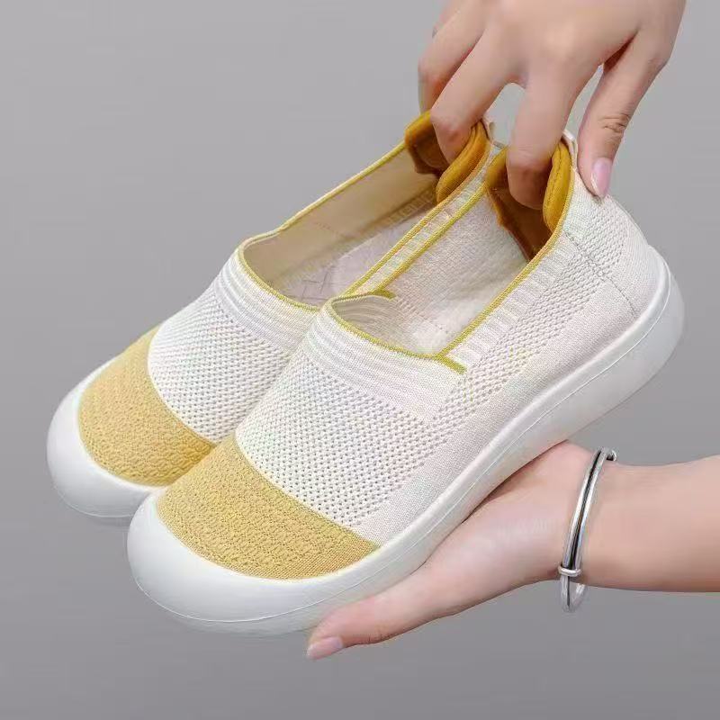 Casual shoes for women 2025 new style, one-step lazy shoes, women's shoes, versatile and breathable fisherman shoes, women's foreign trade consignment, cross-border full figure