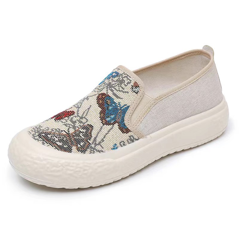 Women's cloth shoes 2025 Spring/Summer new Korean version fisherman shoes, casual and comfortable, single shoes breathable, wholesale one-step women's shoes Item Picture