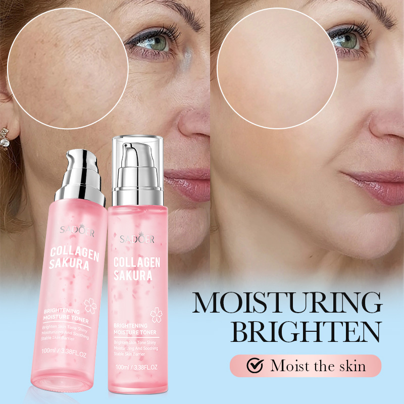 SADOER Sakura Collagen Moisturizing and BrighTening Toner Cross-border Export Wholesale Specification drawing