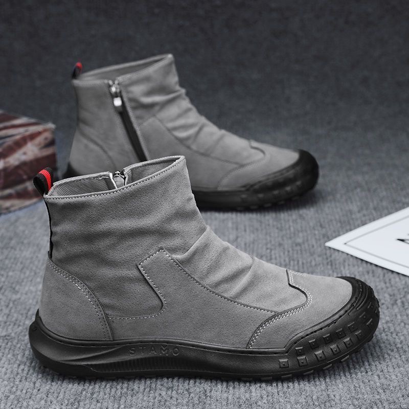 High-top Dr. Martens boots men's autumn new breathable work shoes men's trendy, versatile, anti-slip, casual work safety shoes men details Picture