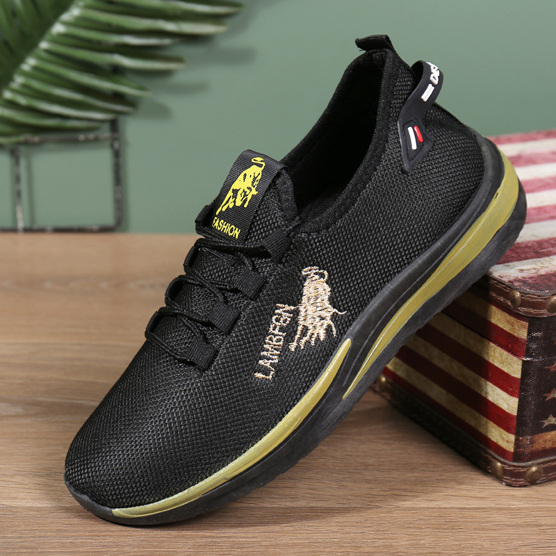 Men's Shoes 2023 Spring New Men's sports shoes, popular flying woven breathable running shoes, casual men's shoes manufacturer wholesale Application Scenario
