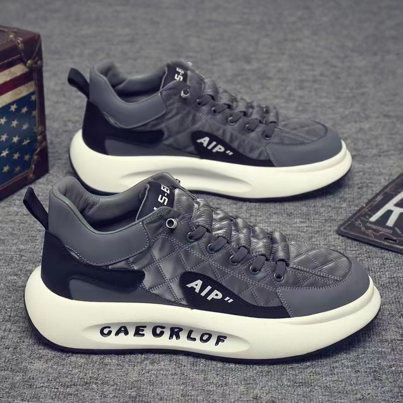 Men's shoes 2024 new style: Fashionable and trendy casual sports running shoes, versatile board shoes, thick-soled, height-increasing, comfortable dad shoes Specification drawing