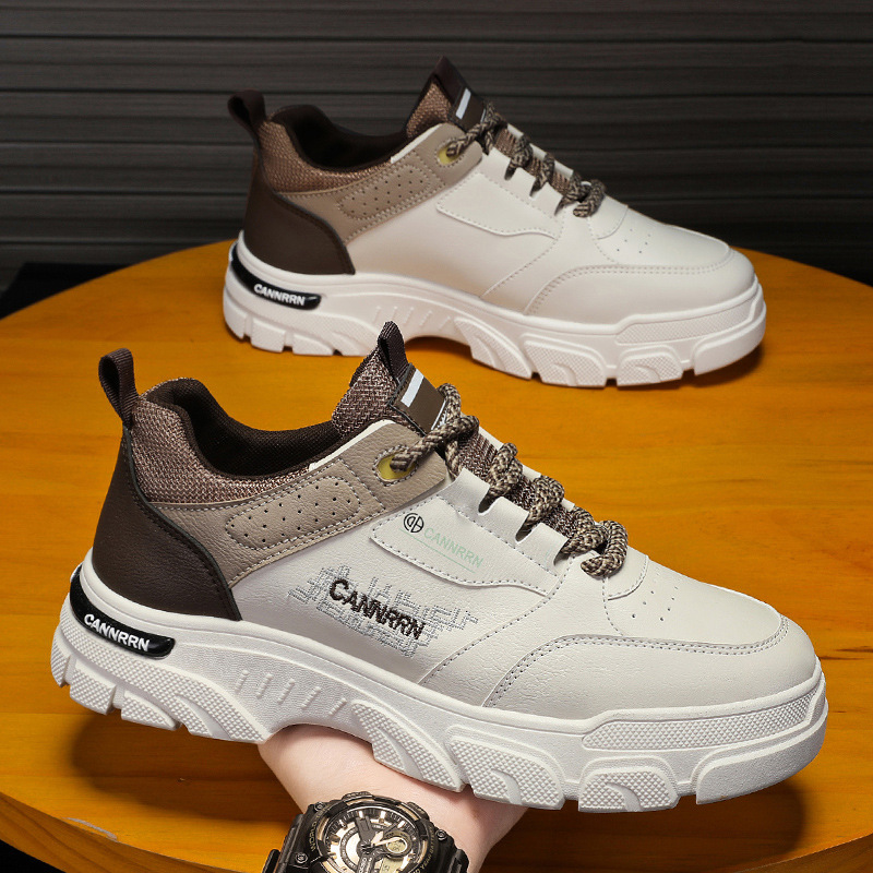New breathable Martin boots for men in autumn, Korean style trendy thick-soled sports shoes, casual board shoes, work shoes and trendy shoes full figure