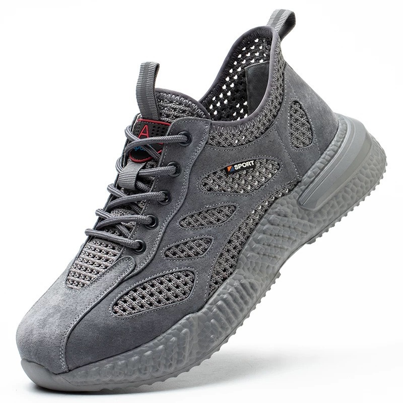 Summer new breathable and perforated mesh shoes for men, anti-slip soft-soled sports shoes for men, casual dad shoes full figure