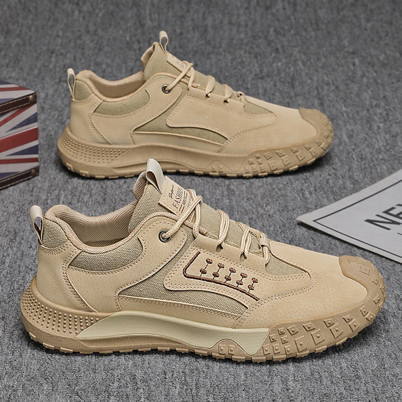 New men's spring and summer breathable work safety shoes, men's anti-slip and wear-resistant construction site work sports and casual hiking shoes Application Scenario