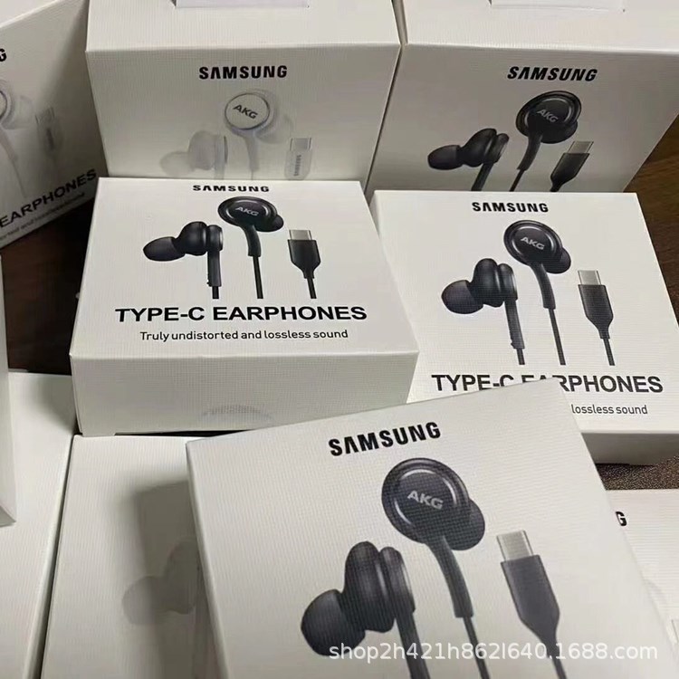 The Note10 headphones are compatible with the TYPE-C headphone jack of the original Samsung Note10 s20 A8S wire-controlled headphones Specification drawing