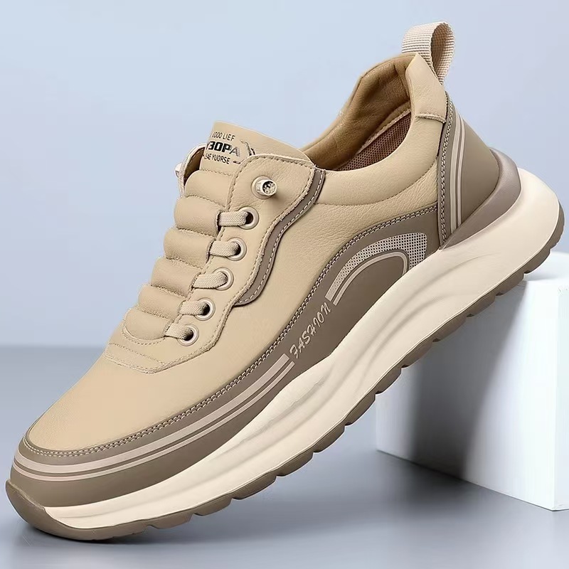 Wholesale and distribution of new men's shoes for 2025, fashionable and versatile sports and casual shoes, spring and autumn breathable sneakers and sports shoes Specification drawing