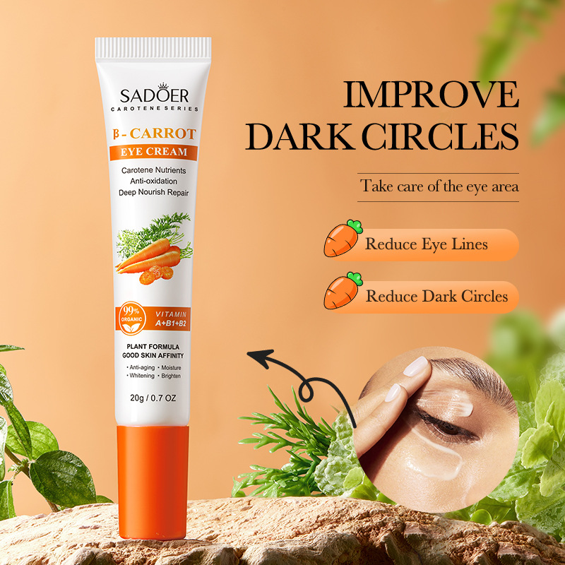 SADOER Carrot Eye Cream for dry, moisturizing and hydrating eye areas, cross-border export wholesale Specification drawing