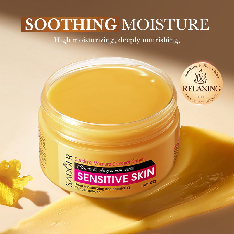 Cross-border export wholesale of all-English SADOER Soothing Moisturizing skin Cream and hydrating skin cream full figure