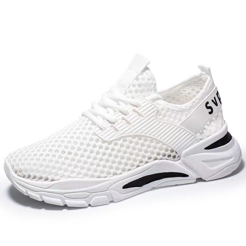 Men's sports shoes 2025 Breathable summer men's shoes Fashionable casual shoes Student lightweight trendy shoes Breathable flying woven men's shoes Item Picture