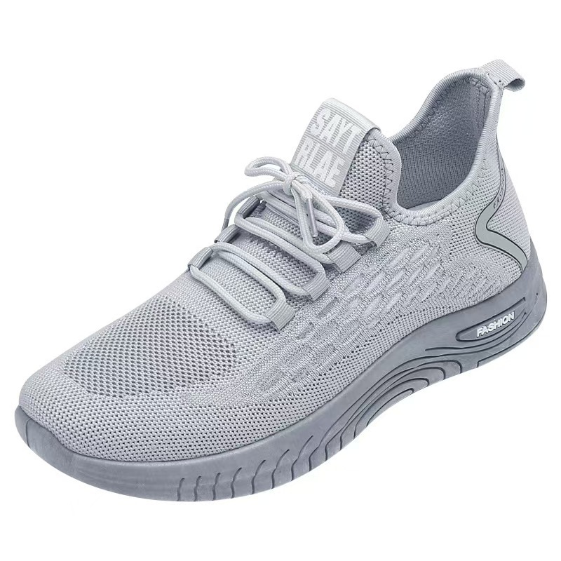 "Sneakers Trend 2025 New Men's Summer Breathable Fei-woven Sneakers Men's Casual Shoes manufacturer Z Direct Sales Batch. Item Picture