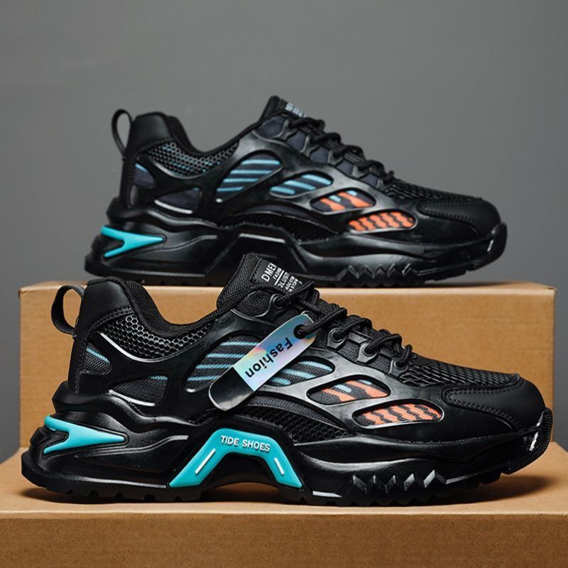 New breathable mesh shoes for men in summer, Korean style versatile thick-soled men's sports shoes, casual dad shoes for men Application Scenario