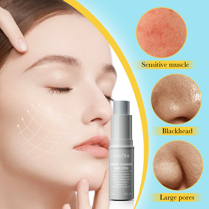 Cross-border wholesale of all-English SADOER deep Cleansing sticks, deep cleansing and acne removal mud films Application Scenario