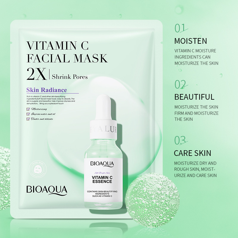 Cross-border wholesale of BIOAQUA Vitamin c hydrating, Moisturizing and Nourishing Facial mask in full English details Picture
