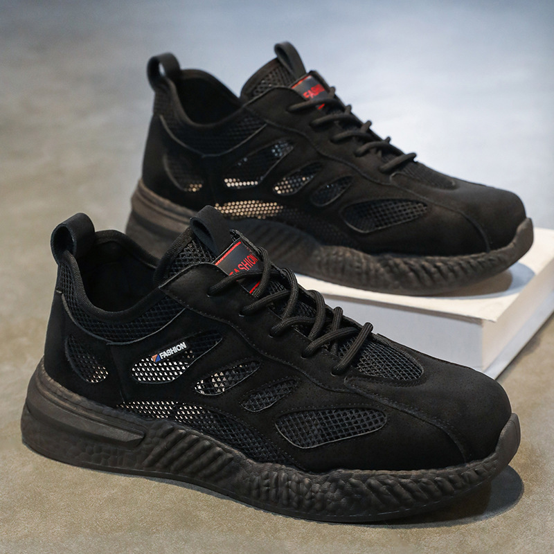 Summer new breathable and perforated mesh shoes for men, men's anti-slip soft-soled sports shoes, casual work shoes Application Scenario