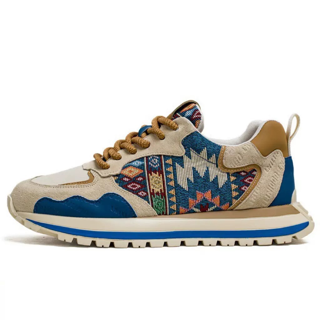 New breathable men's shoes for spring, versatile thick-soled sports shoes, casual running dad shoes Item Picture