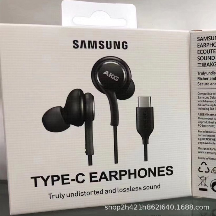 The Note10 headphones are compatible with the TYPE-C headphone jack of the original Samsung Note10 s20 A8S wire-controlled headphones details Picture