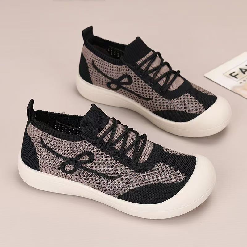 New women's shoes 2025 summer mesh women's shoes, fashionable and versatile shoes, women's sporty and comfortable flat women's shoes, bestsellers details Picture