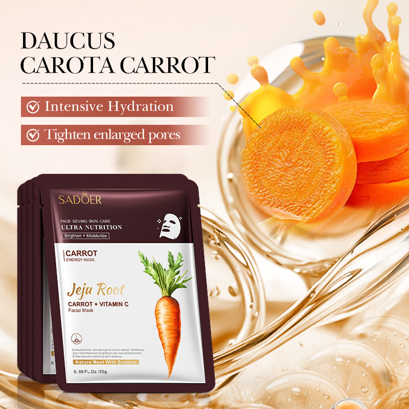 SADOER Carrot Brightening and Moisturizing Root Mask Hydrating and Nourishing Mask Cross-border export wholesale Specification drawing